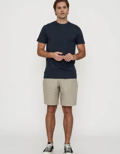 Stretch Chino Slim Fit Shorts in Black