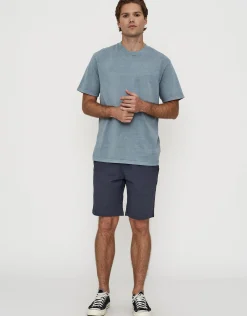 Stretch Chino Slim Fit Shorts in Black