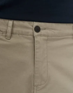 Stretch Chino Slim Fit Shorts in Mid Grey
