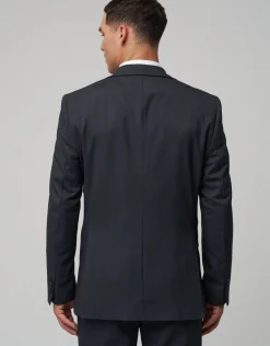 Stretch Slim Fit Suit Jacket in Navy