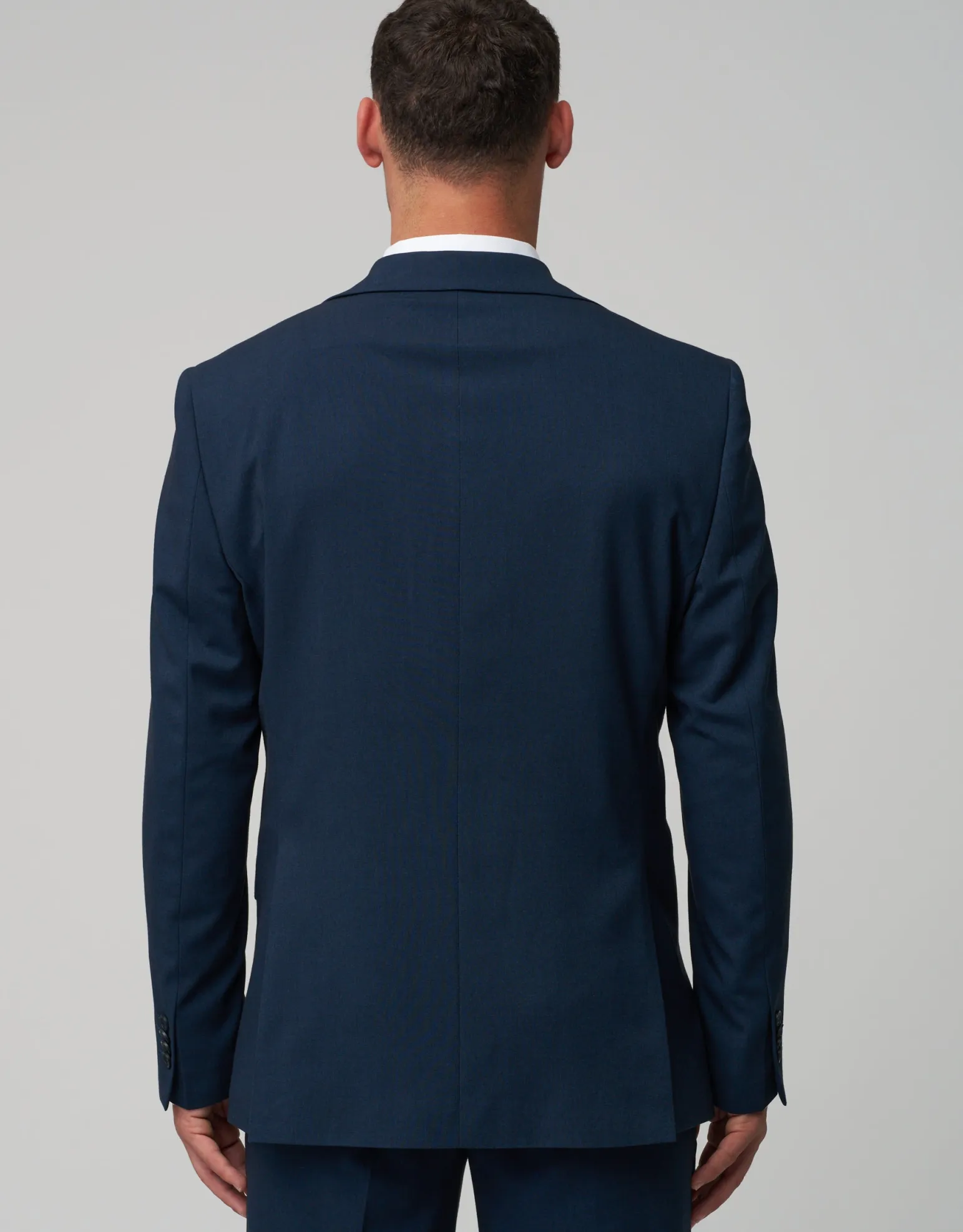 Stretch Slim Fit Suit Jacket in Navy