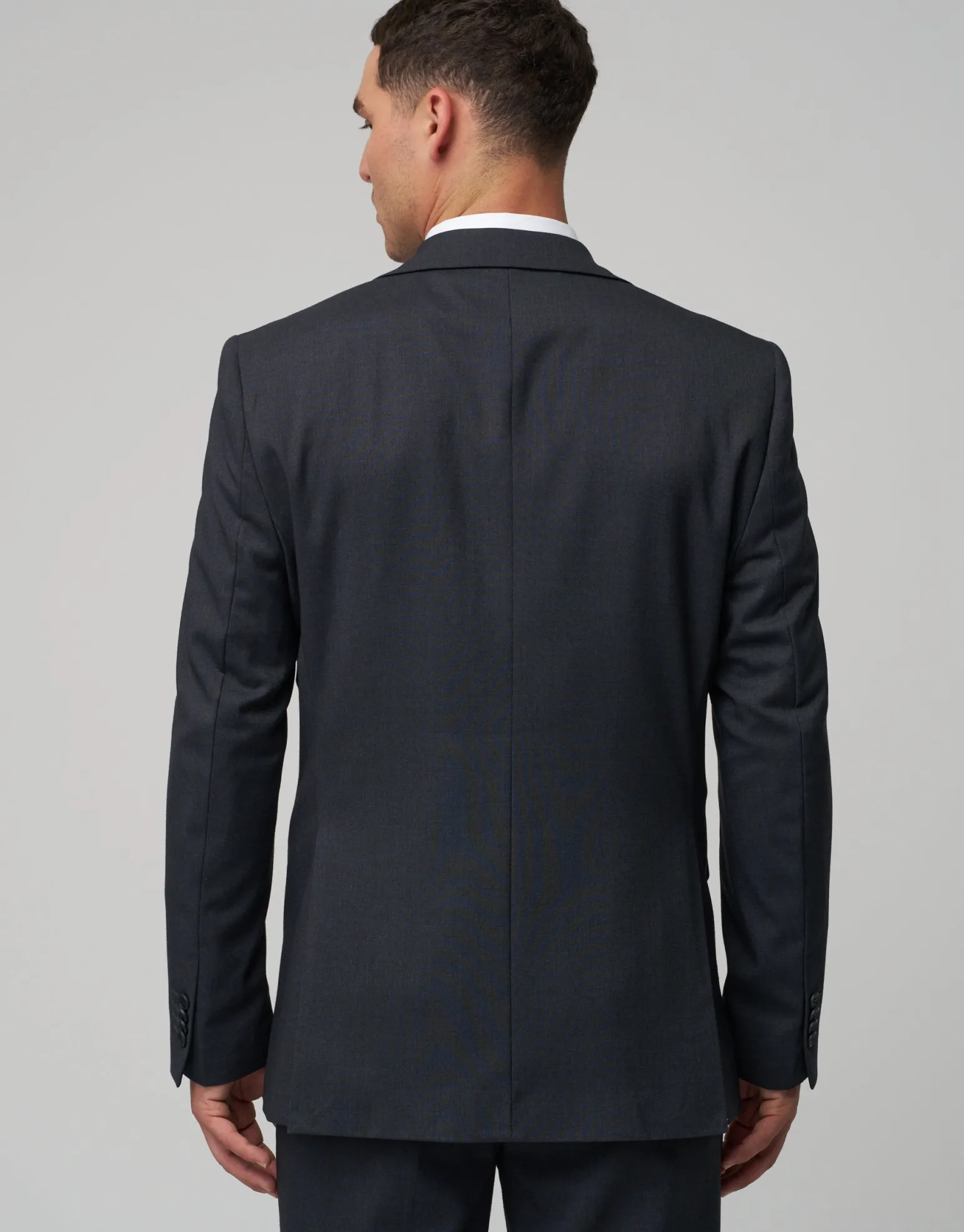 Stretch Slim Fit Suit Jacket in Charcoal