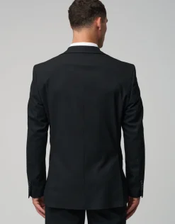 Stretch Slim Fit Suit Jacket in Charcoal