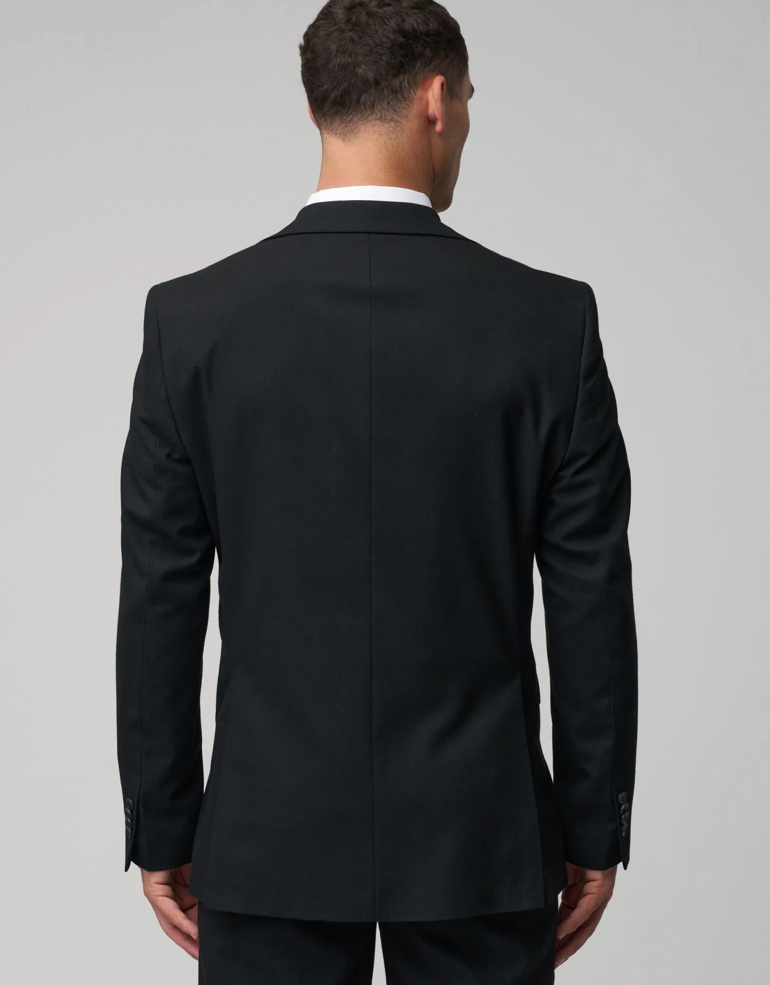 Stretch Slim Fit Suit Jacket in Charcoal