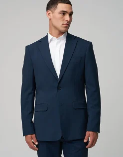 Stretch Slim Fit Suit Jacket in Charcoal