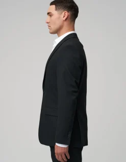 Stretch Slim Fit Suit Jacket in Charcoal