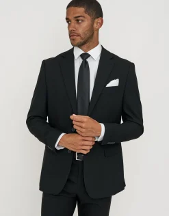 Stretch Slim Fit Suit Jacket in Charcoal