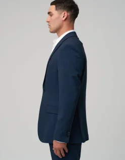 Stretch Slim Fit Suit Jacket in Charcoal