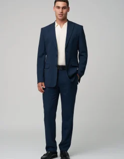Stretch Slim Fit Suit Pants in Black