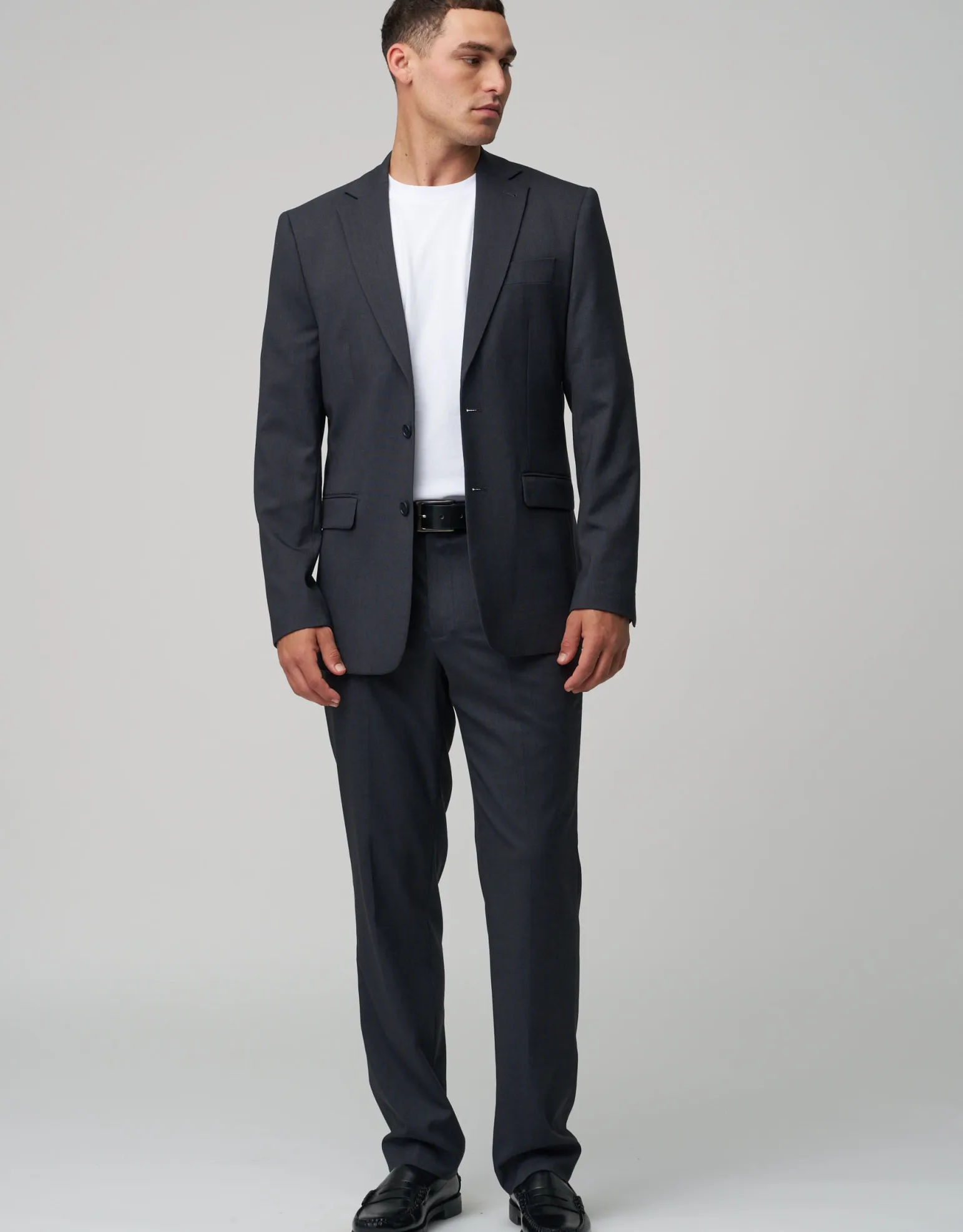 Stretch Slim Fit Suit Pants in Navy