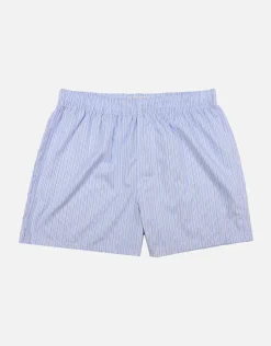 Striped Boxers in Light Blue