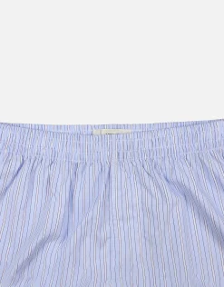 Striped Boxers in White