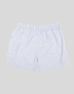 Striped Boxers in White