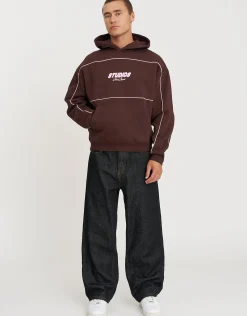 Studios Oversized Cropped Hoodie in Snow Marle