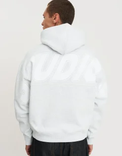 Studios Oversized Cropped Hoodie in Snow Marle