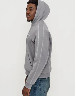 Studios Oversized Cropped Hoodie in Snow Marle