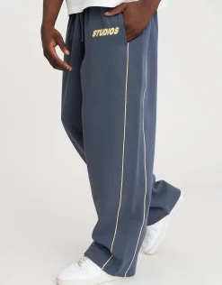 Studios Wide Track Pants in Bitter Brown