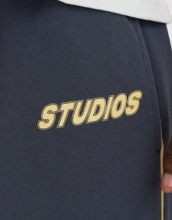 Studios Wide Track Pants in Bitter Brown