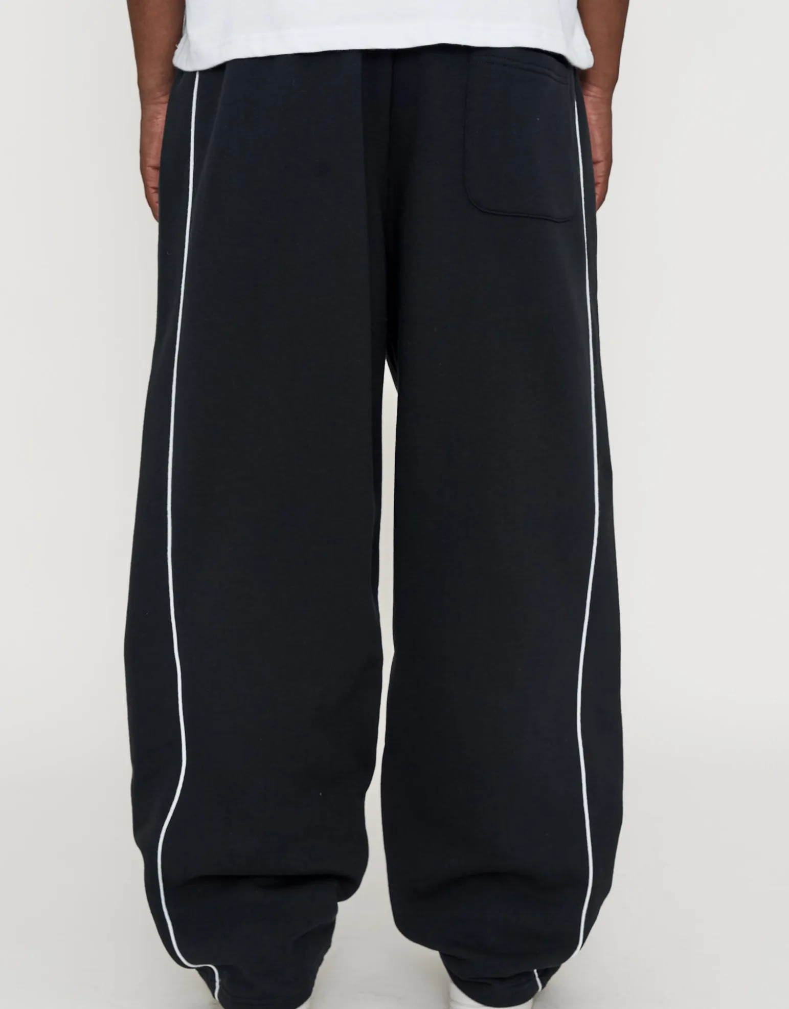 Studios Wide Track Pants in Black