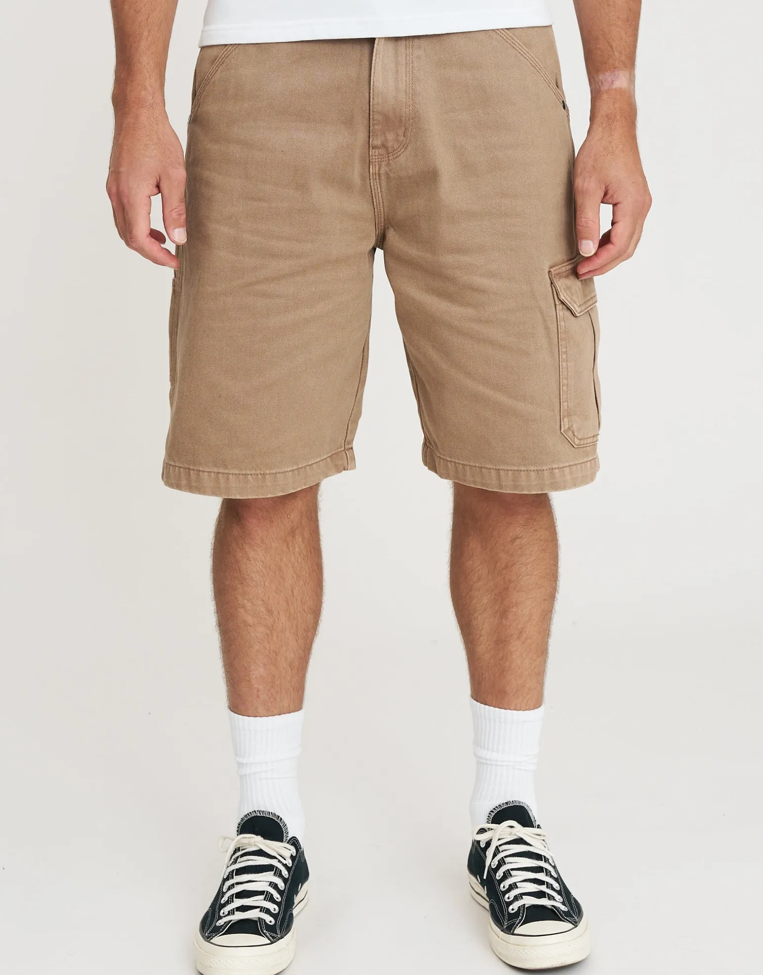 Supply Carpenter Cargo Jorts in Brown