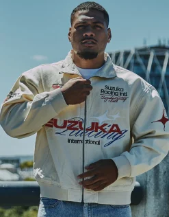 Suzuka Racing Jacket in Bone