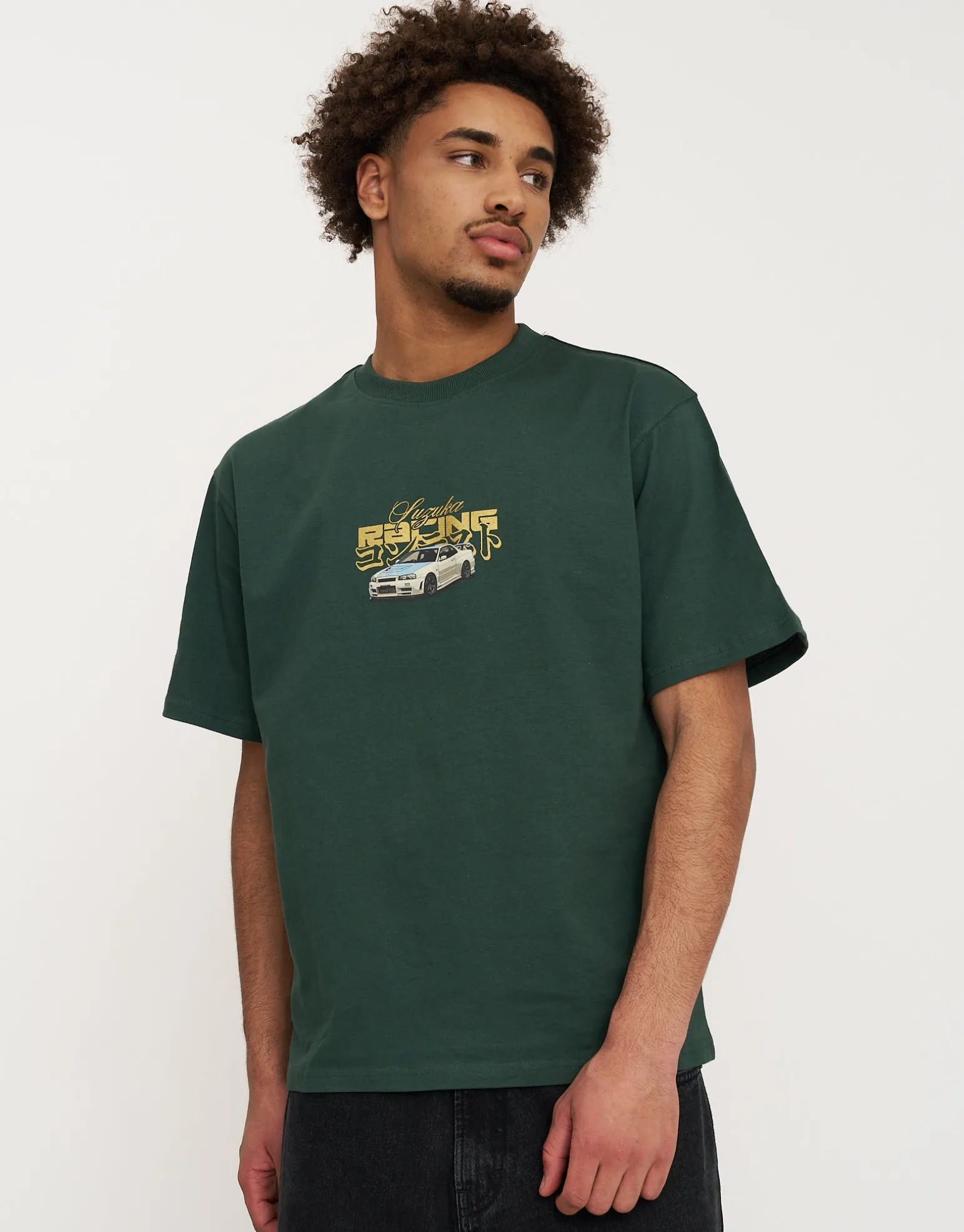 Suzuka Racing Tee in Ivy