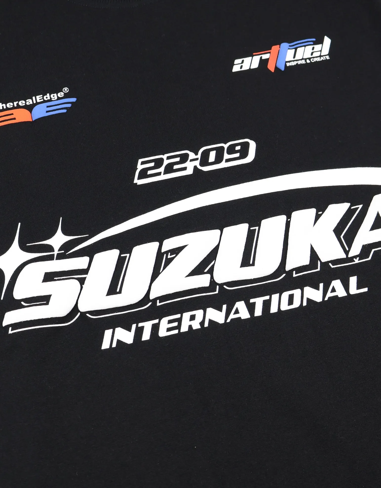 Suzuka Relaxed Fit T Shirt in Black