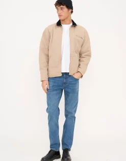 Taper Fit Jeans in Solid Black