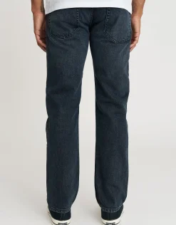 Taper Fit Jeans in Washed Black 002