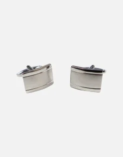 Textured Cufflinks in Silver