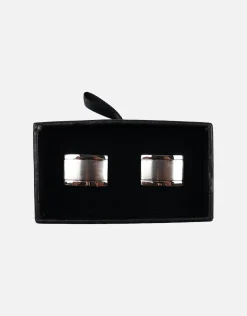 Textured Cufflinks in Silver