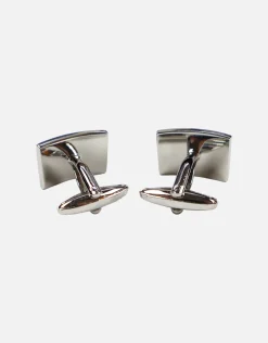 Textured Cufflinks in Silver