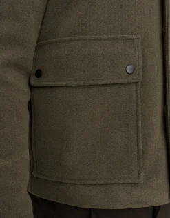 Textured Field Smart Jacket in Khaki