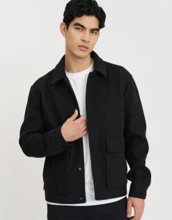 Textured Field Smart Jacket in Khaki