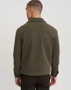 Textured Field Smart Jacket in Khaki