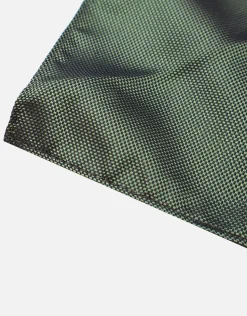 Textured Plain Pocket Square in White