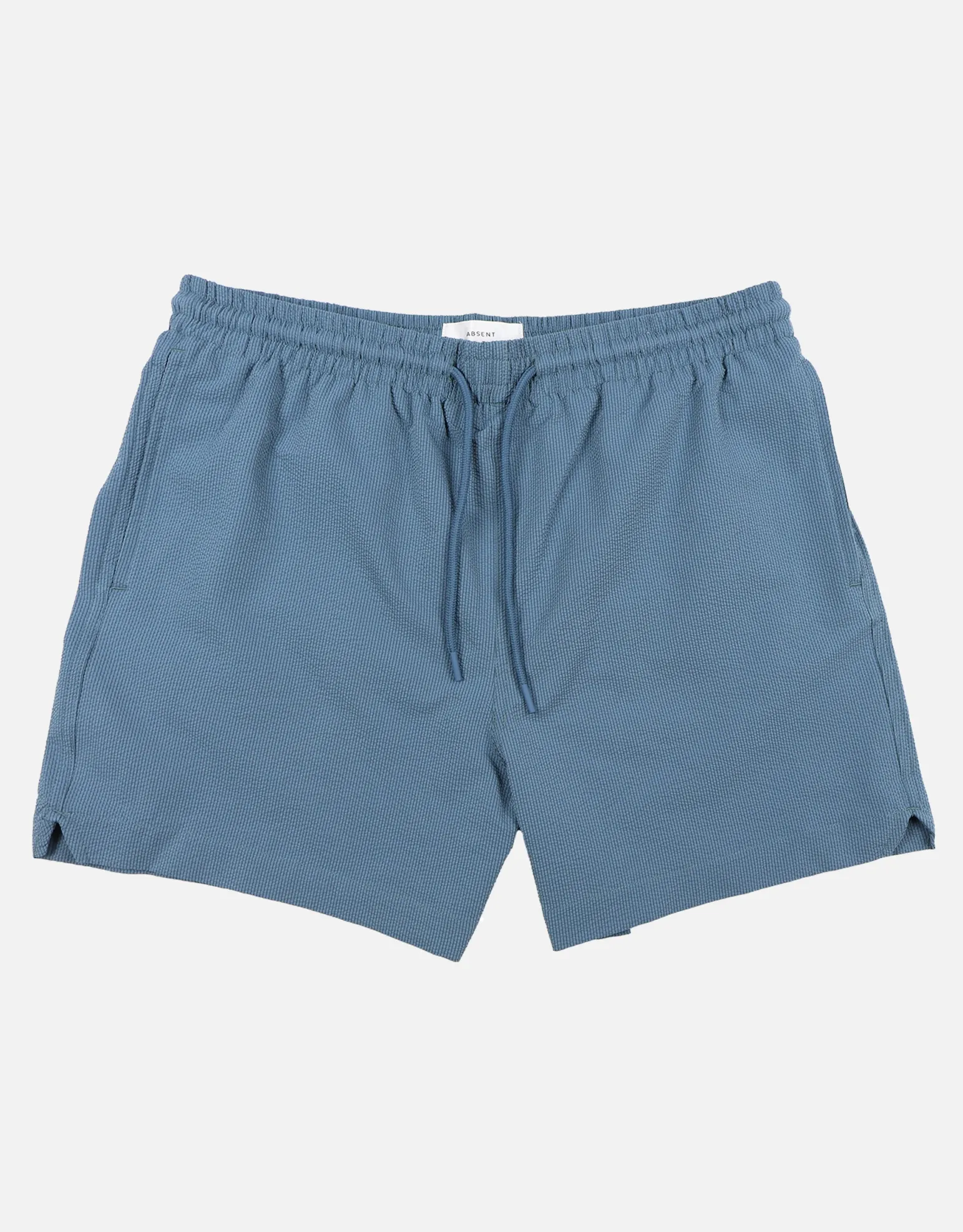 Textured Swim Shorts in Dusty Blue