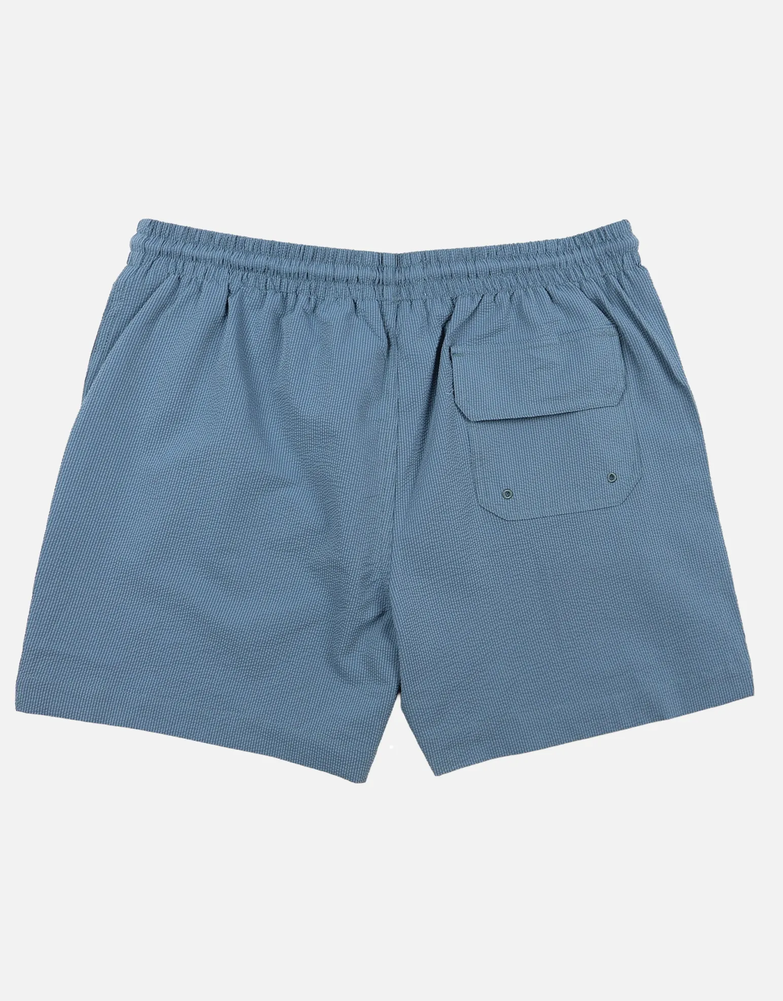 Textured Swim Shorts in Dusty Blue