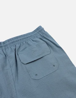 Textured Swim Shorts in Jet Black