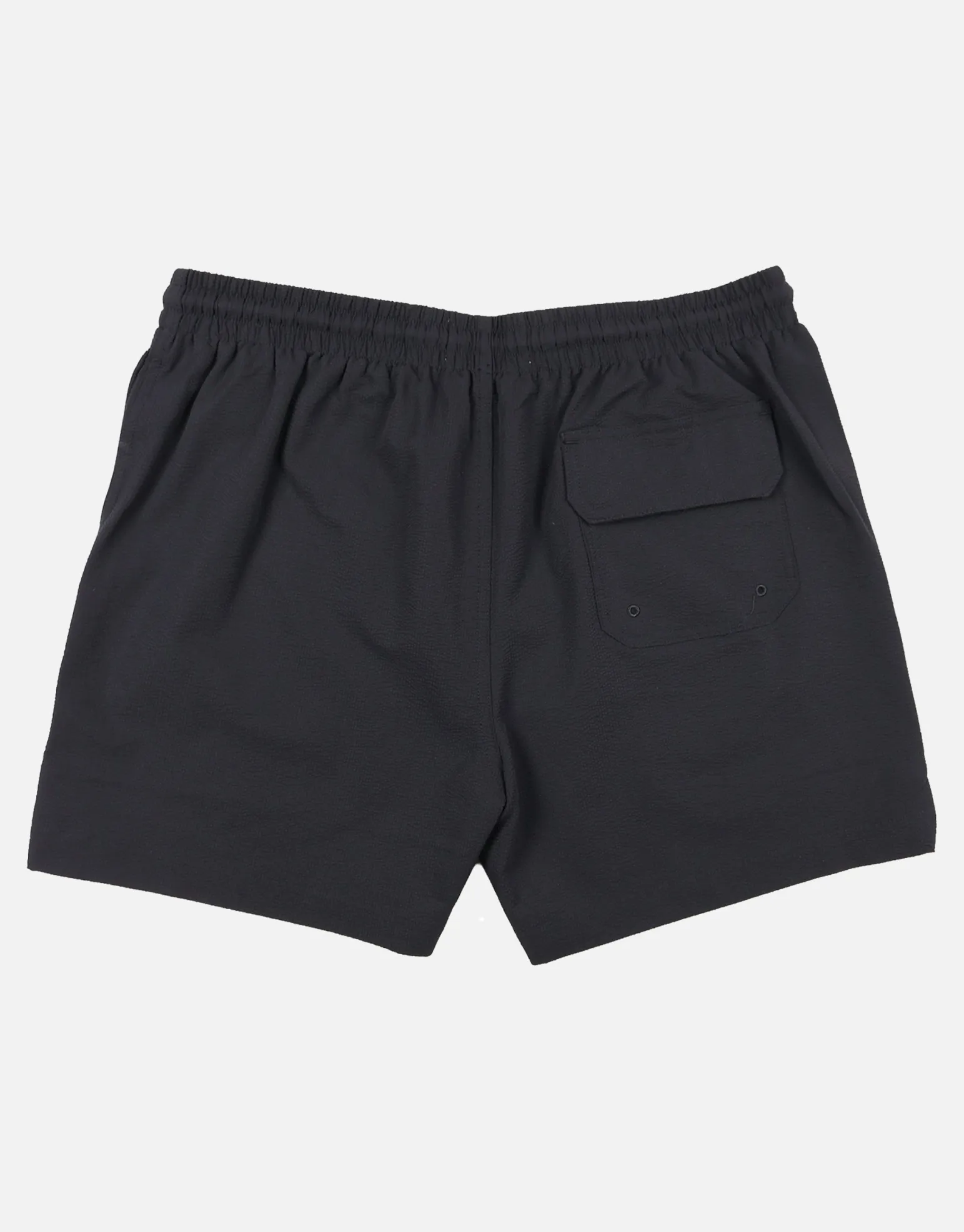 Textured Swim Shorts in Jet Black