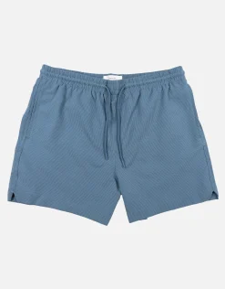 Textured Swim Shorts in Jet Black