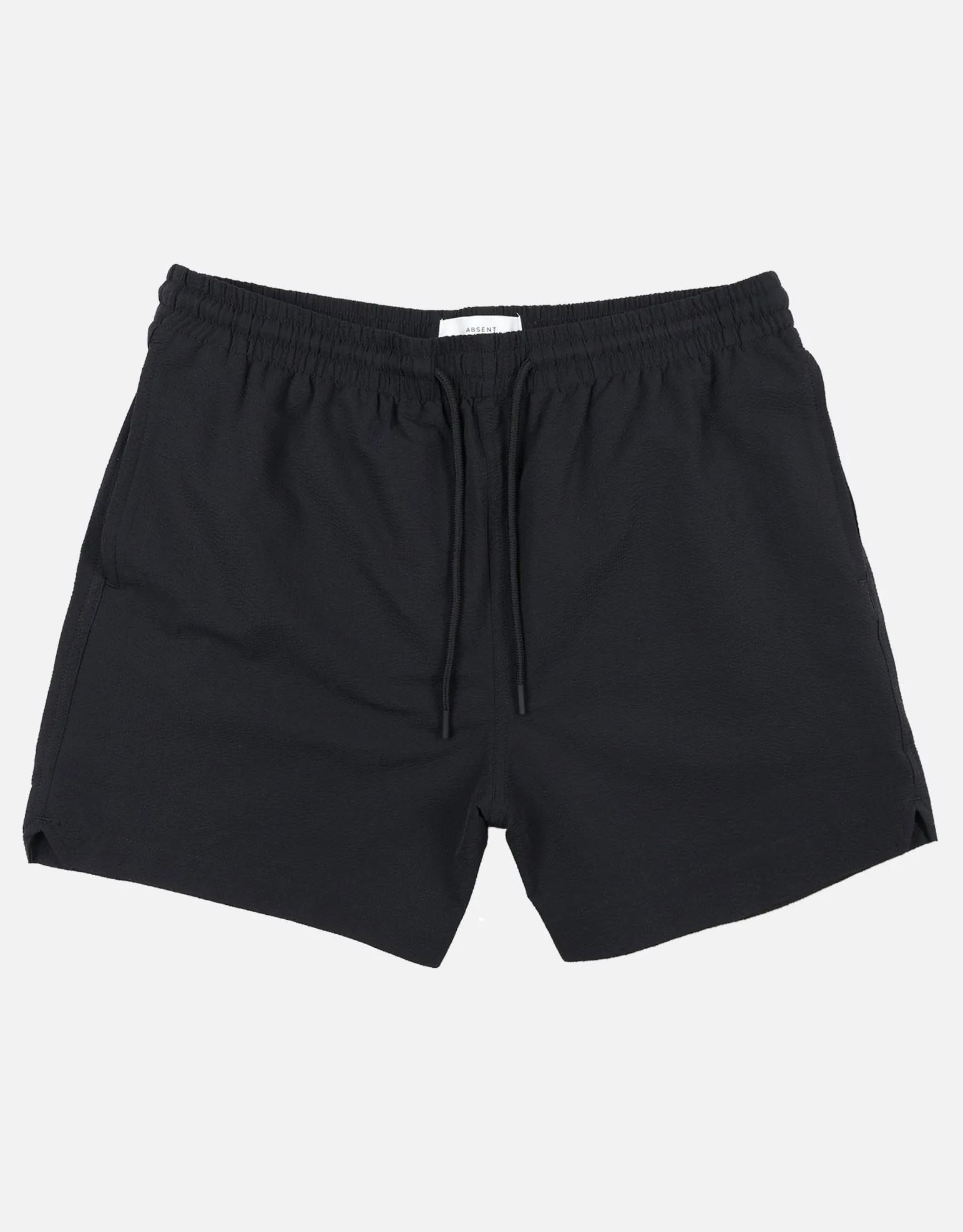 Textured Swim Shorts in Jet Black