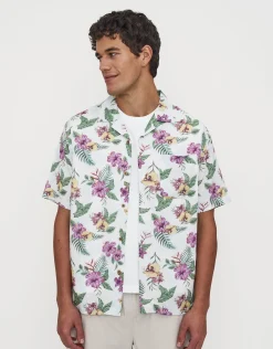Tropic Short Sleeve Shirt in Blanc