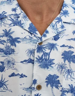 Tropic Short Sleeve Shirt in Blanc