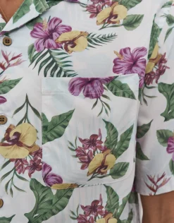 Tropic Short Sleeve Shirt in Blanc