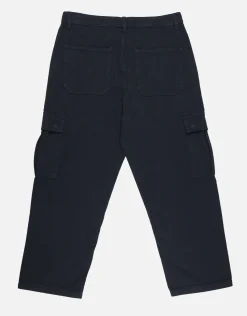 Twill Baggy Fit Cargo Pants in Bone
