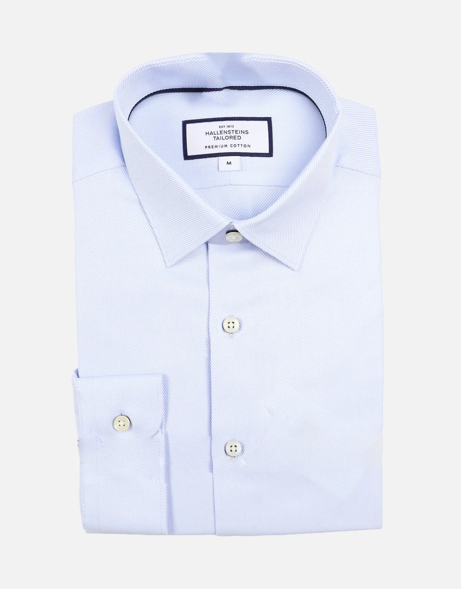 Twill Long Sleeve Dress Shirt in Black