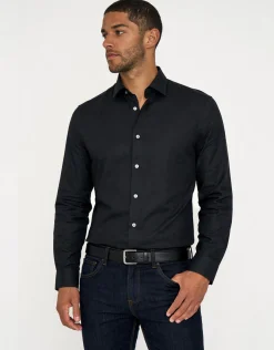 Twill Long Sleeve Dress Shirt in Light Blue
