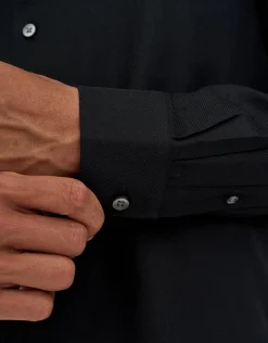 Twill Long Sleeve Dress Shirt in Light Blue