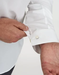 Twill Long Sleeve Dress Shirt in Light Blue